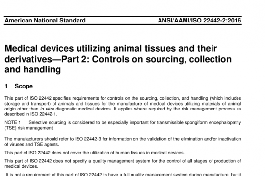 ANSI AAMI ISO 22442-2 pdf free download